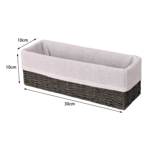 Корзина Konsensa 10x10x30 см бумага цвет графит 89439448 STLM-2157119