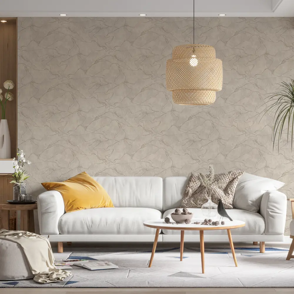 Московская обойная фабрика Кинцуги - флизелиновые обои бежевые 1.06 м 85310309 STLM-0061181 - Вид №2