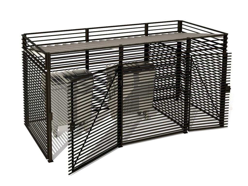 14361 МАРКО Вlock M 02, контейнерная площадка c отделкой деревом LAB.Space 