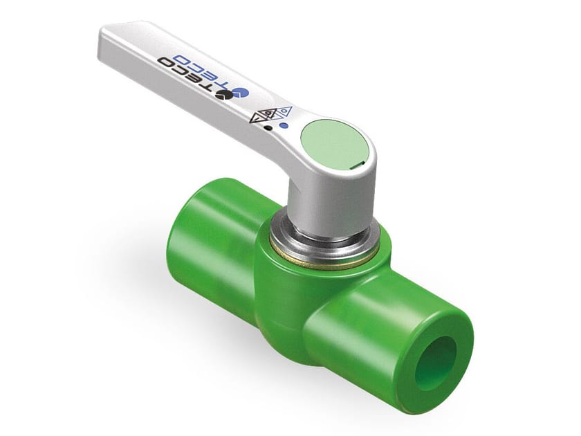 ПП-Р трубы прямой вариант топ вход шаровой кран TECO T4 PP-R ARCH-00104765