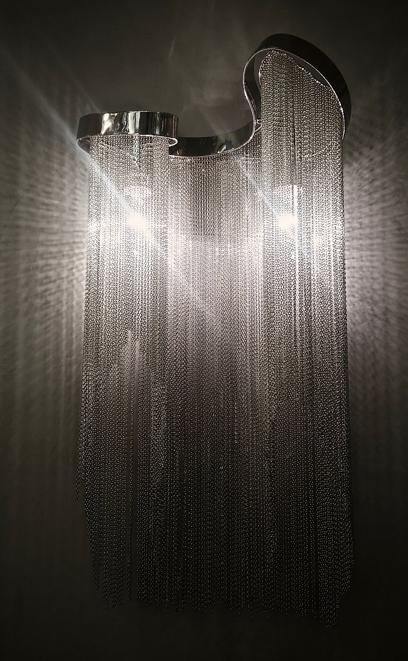 Светильник настенный серебристый Stream Aluminium 2 KM011W-2 aluminum DELIGHT COLLECTION  00-3882841 Серебро  - Вид №4