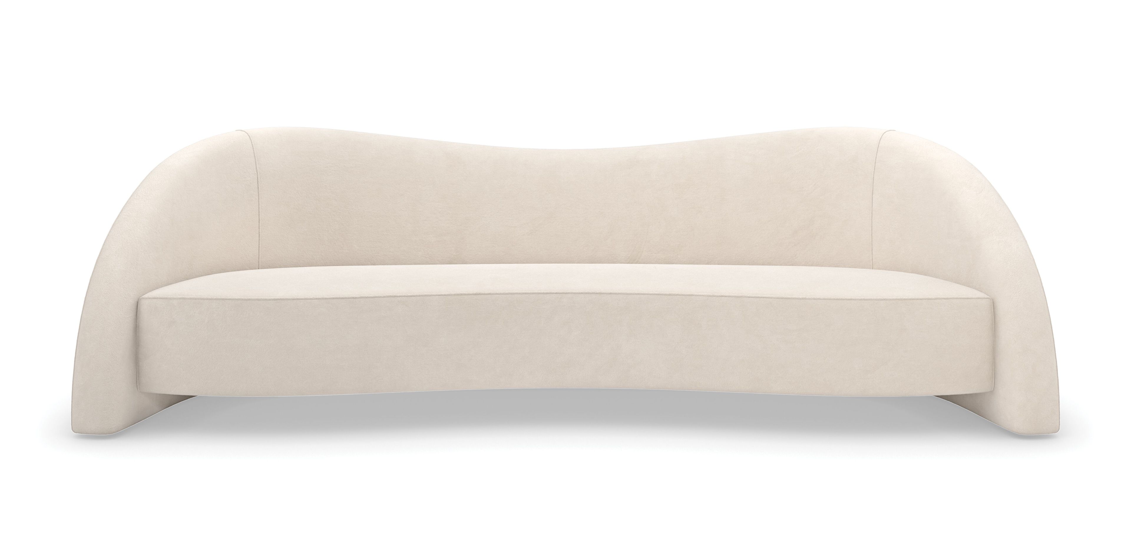 4-местный изогнутый тканевый диван Caracole Movement ARCH-00047546 - Вид №6