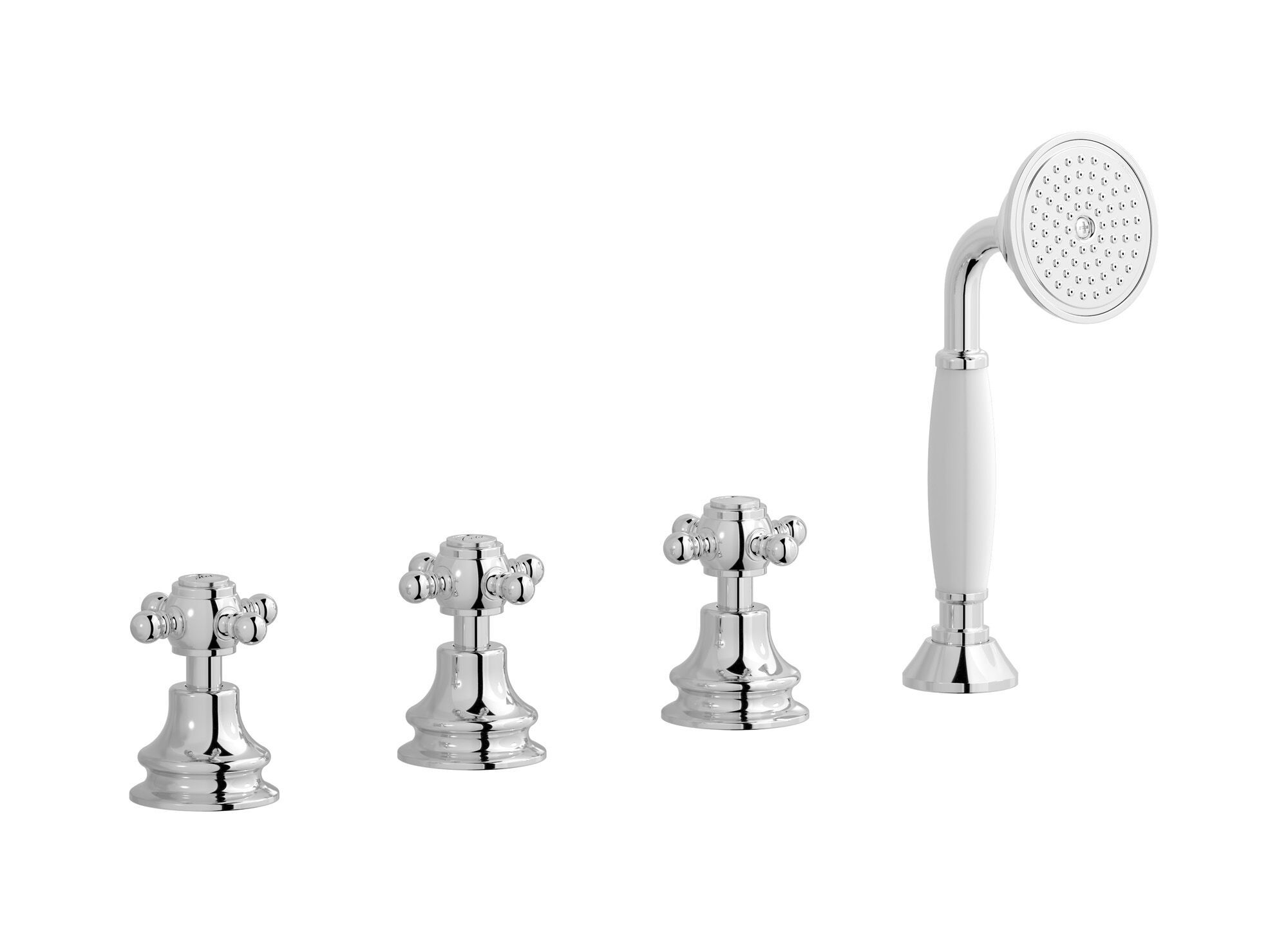 Встраиваемый смеситель для ванны с 4 отверстиями и ручным душем IB Hermes + Hermes Elle ARCH-00145982 - Вид №2