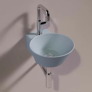 WA05TELAMATT Подвесная раковина настенная круглая Simas