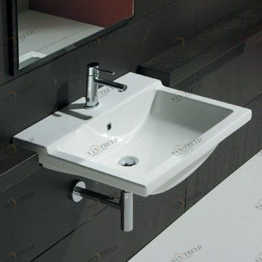 41938 Подвесная раковина настенная овальная   белая Santreyd 