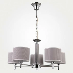 Подвесная люстра Eurosvet 70047/5 хром EUROSVET ДИЗАЙНЕРСКИЕ 186767 Серый