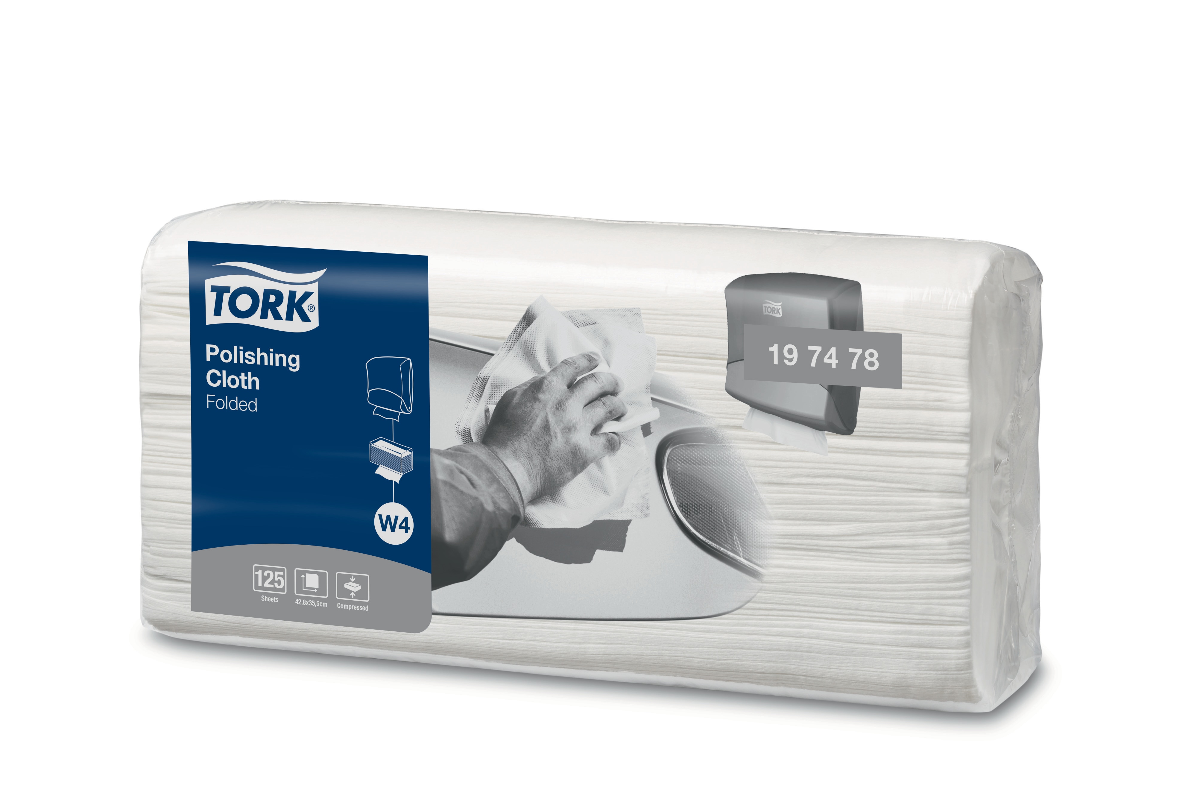 19747838 Нетканая салфетка для полировки Tork  - Вид №1