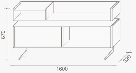 Lema Книжный шкаф / буфет из дуба Court yard sun-id-1463261 - Вид №7