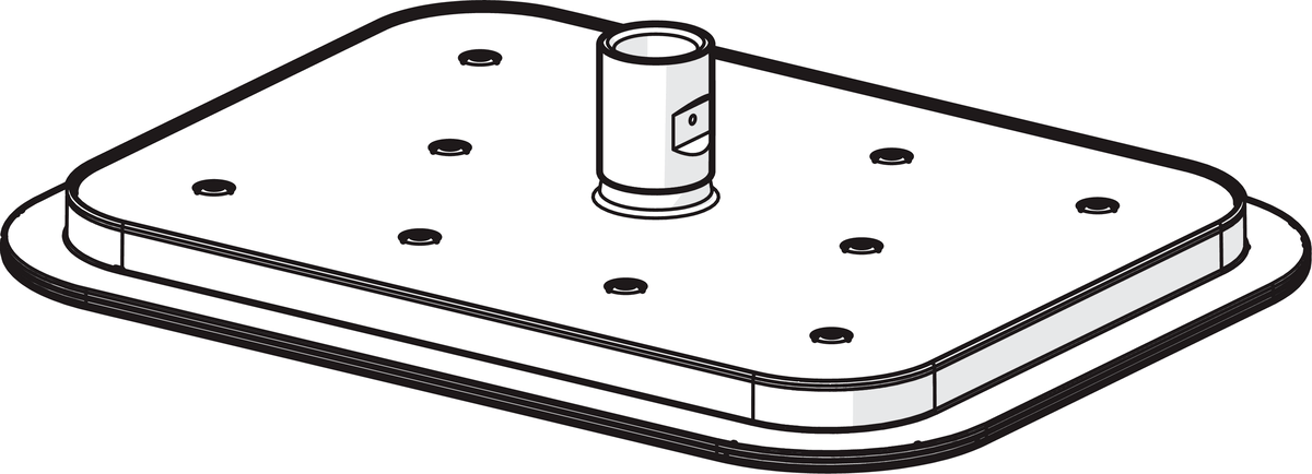 Oras 272080 Верхний душ, 257 x 197 mm 272080 Optima Хром  - Вид №1