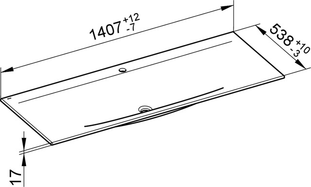31160311401 Керамический умывальник KEUCO Edition 11 - Вид №3