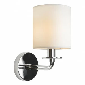 Бра металлическое с абажуром белое Joy RM003/1W CR ILAMP JOY 00-3949112 Белый;серебро