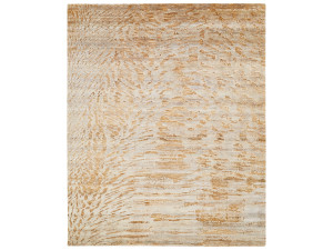 Шелковый прямоугольный ковер ручной работы