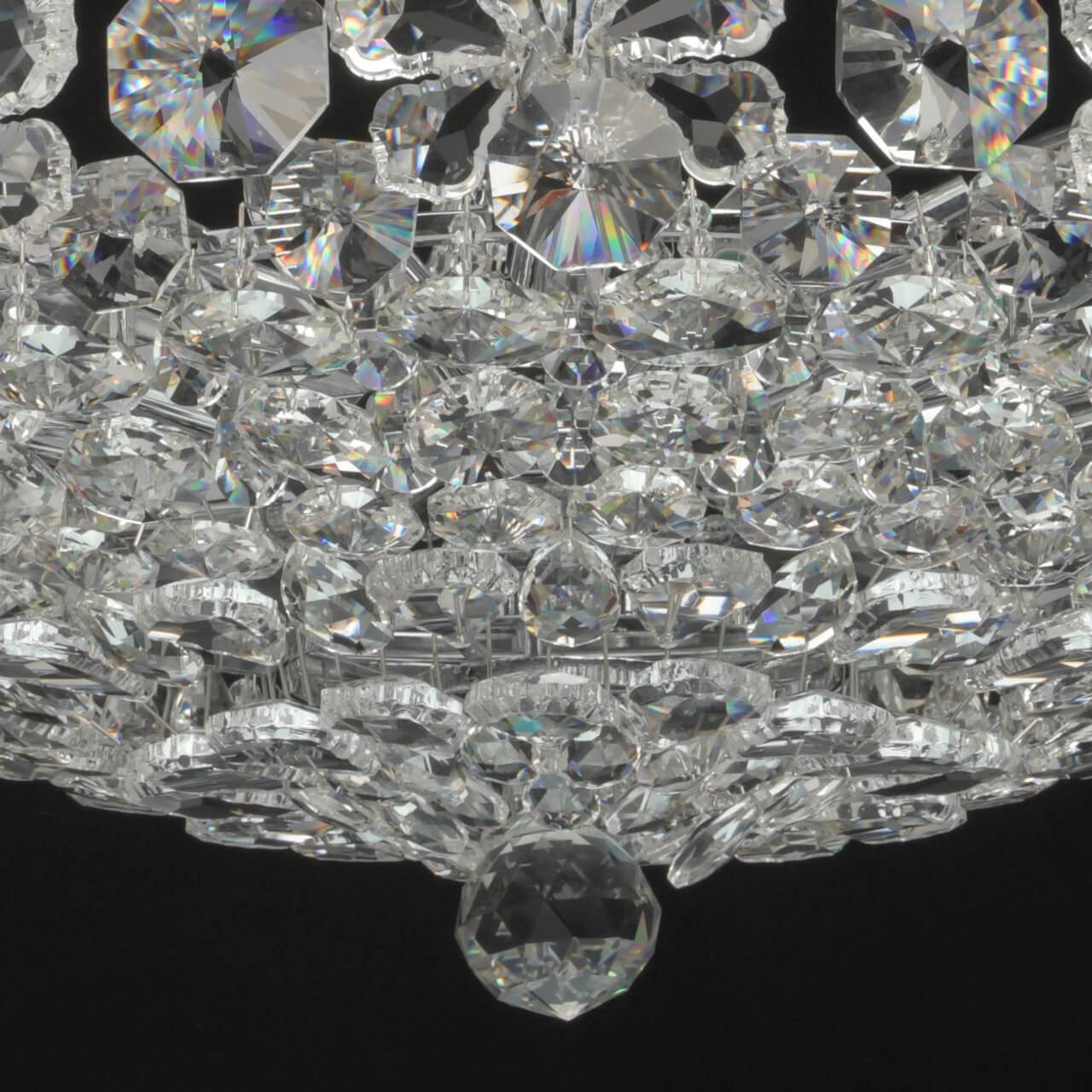 Подвесная люстра MW-Light Лаура 3 345010814 MW-LIGHT ДИЗАЙНЕРСКИЕ, ЛАУРА 181810 Хром  - Вид №1