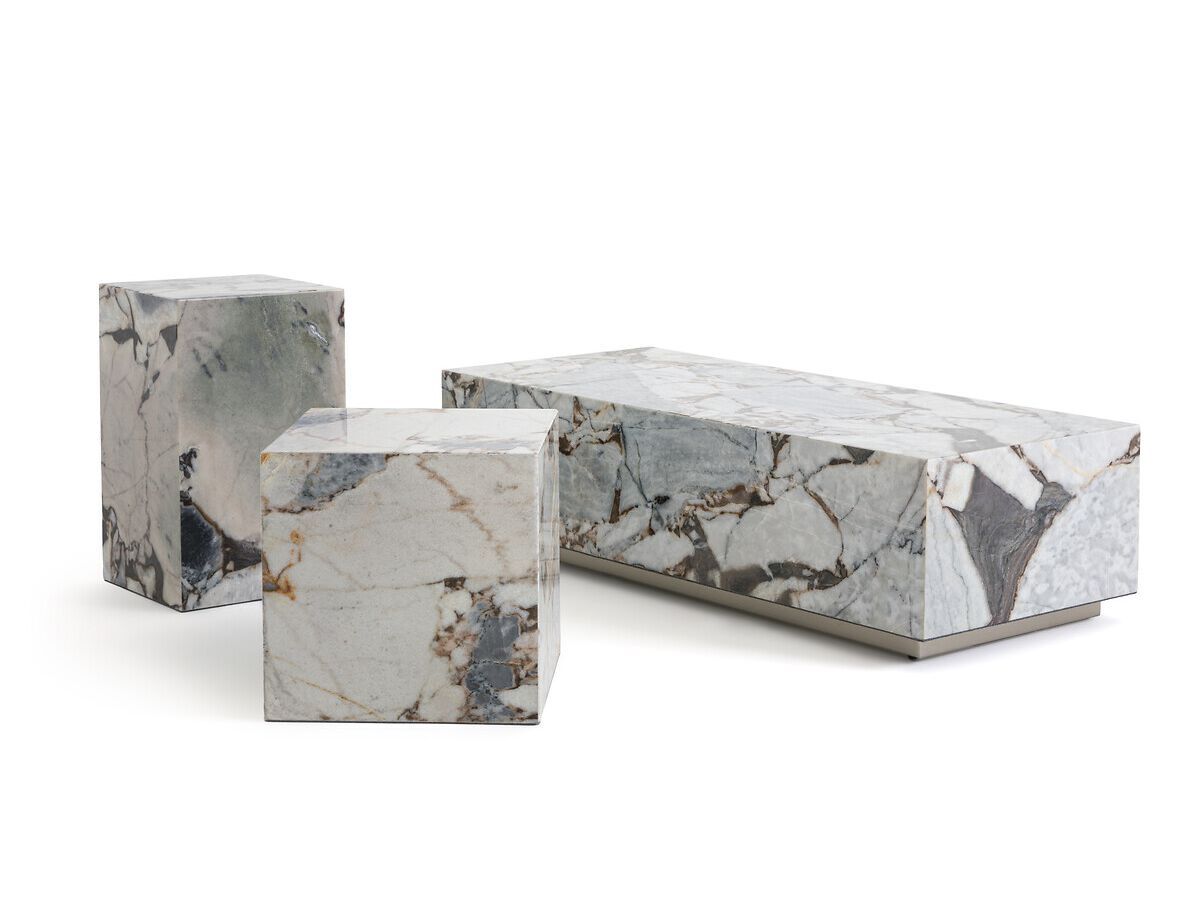 Квадратный мраморный журнальный столик AMPM ALCANA ARCH-00132565 - Вид №2