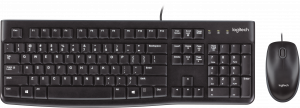 920-002561 Keyboard+mouse desktop mk120 black ( usb, keyboard: waterproof, mouse: optical, 1000dpi, 3btn+scroll) retail Logitech