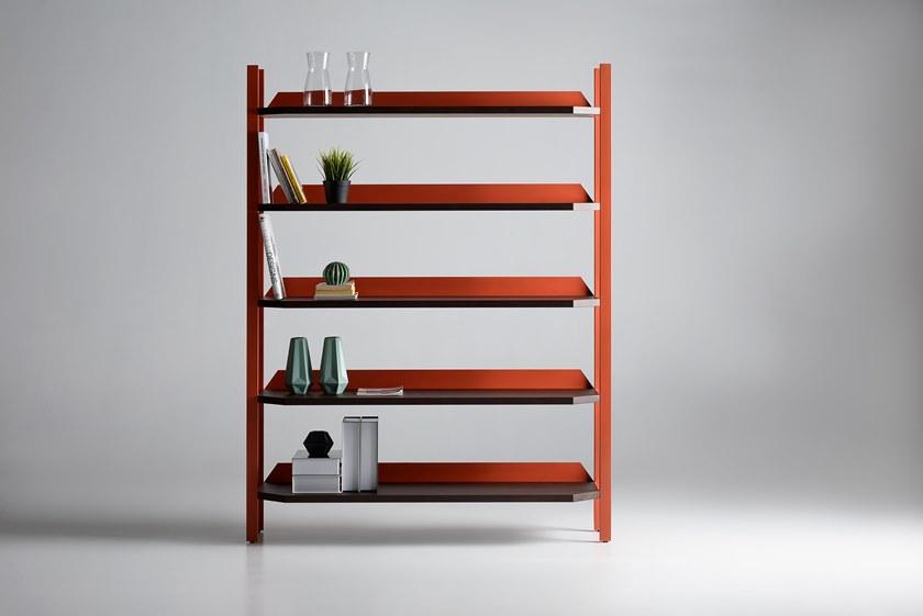 Zegen Самонесущий открытый книжный шкаф из стали и дерева Ufo Santreyd sun-id-1445886 - Вид №5