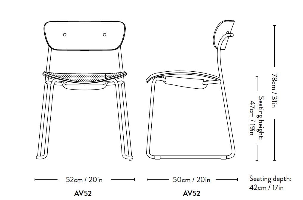 Деревянный стул сани с мягким сиденьем &Tradition Pavilion ARCH-00124210 - Вид №8