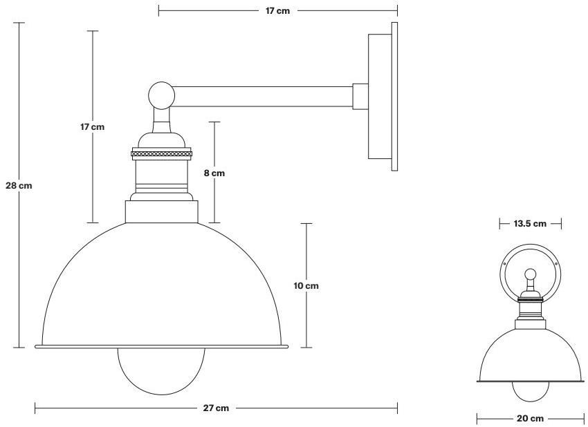Industville Бра для наружного освещения из латуни Brooklyn Br-ip65-dwl8-c-ch - Вид №5