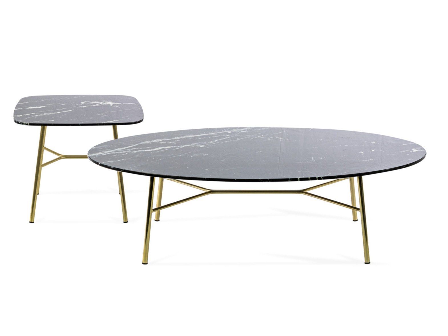 Мраморный овальный журнальный столик TrabA' YUKI ARCH-00150759 - Вид №5
