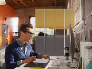 Slalom Настольная перегородка из полиэфирного волокна Ecorange