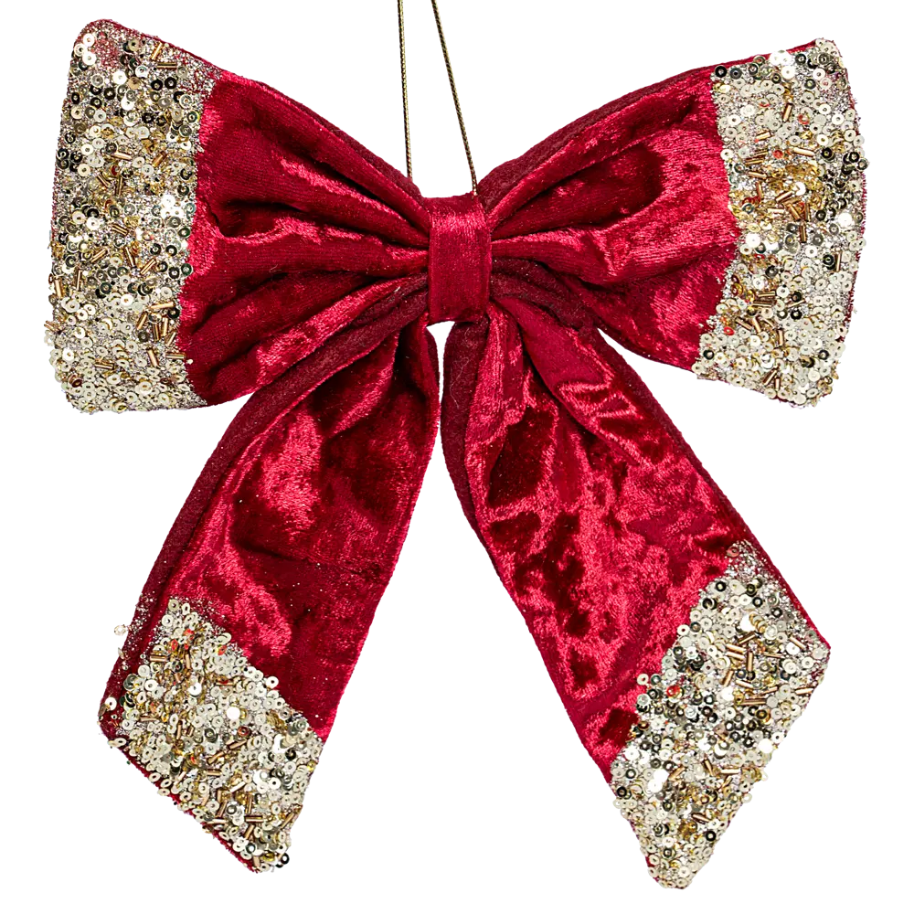 89368970 Украшение декоративное Бант 22x20 см красный STLM-1540856 Santreyd 