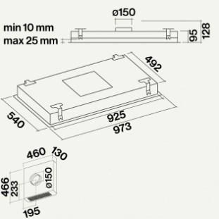 Falmec Потолочная вытяжка из нержавеющей стали Design+ sun-id-1456820 - Вид №14