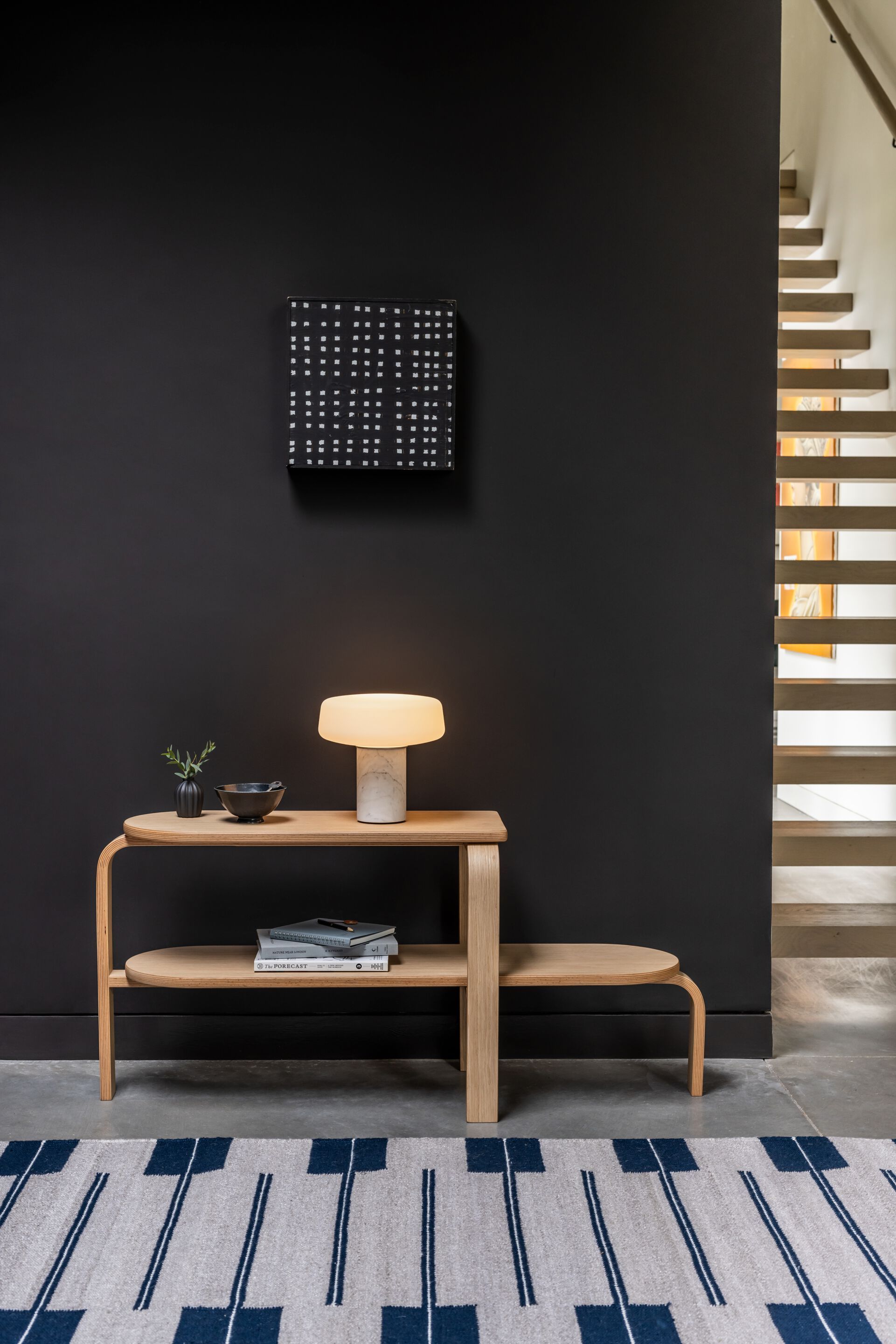 Прямоугольный ковер из переработанного ПЭТ с геометрическим рисунком Case OAR ARCH-00109250 - Вид №1