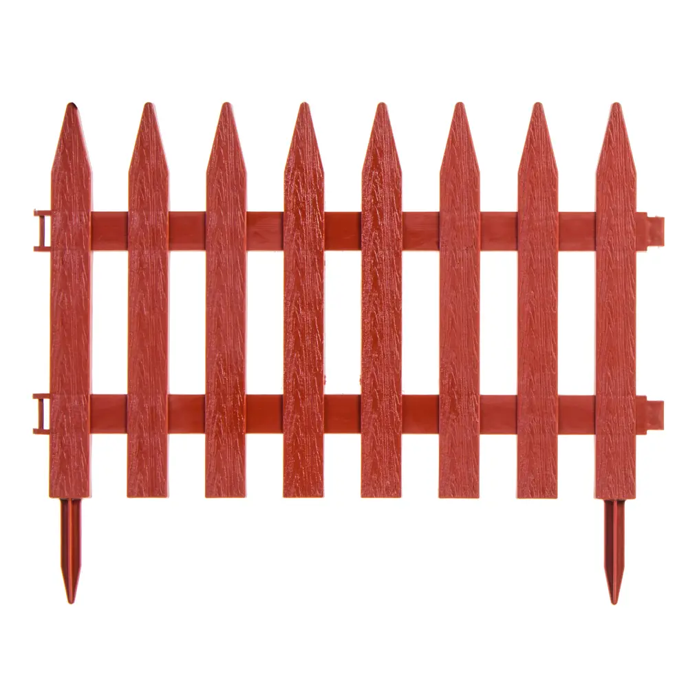 Santreyd Частокол - декоративный забор для сада 3 метра терракотовый 17710578 STLM-0962505