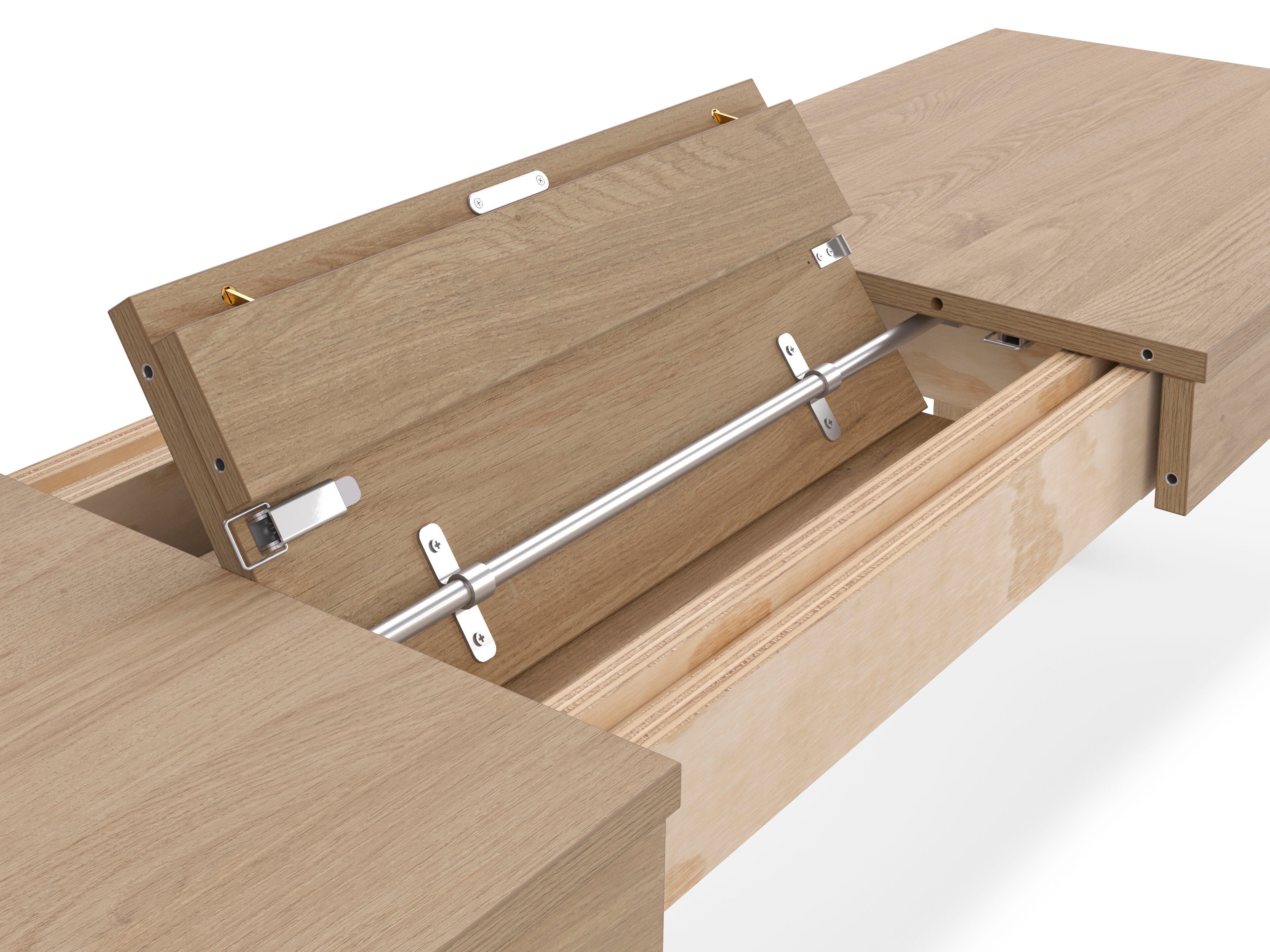 Выдвижная скамья из дуба Mobili Fiver Rachele ARCH-00033226 - Вид №2