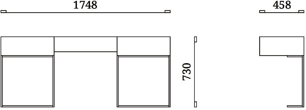 Febal Casa Туалетный столик из дерева Gala sun-id-1417349 - Вид №3