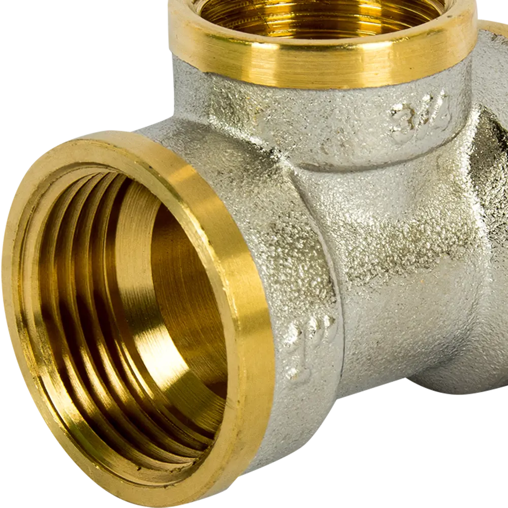 Тройник переходной 1"x3/4"x1" ВР мм никелированная латунь 027-8897 81962372 STLM-2150943 Santreyd  - Вид №2