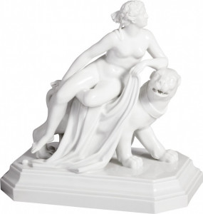 10527124 Meissen Фигурка Meissen "Ариадна на пантере" (Иоганн Хайнрих фон Дапнекер,1843г.)  21см, п/к Фарфор, Керамика