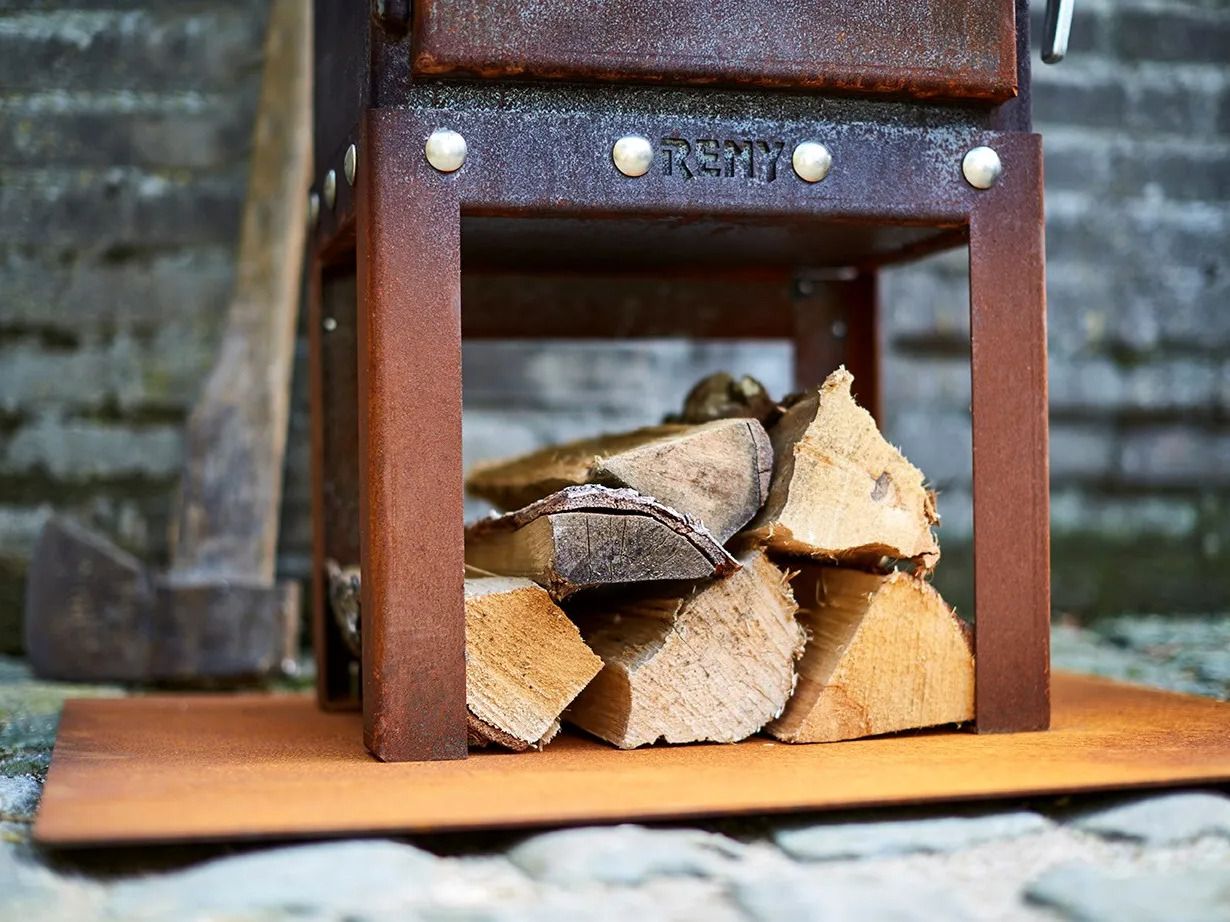 Автономный закрытый камин из стали Corten™ RB73 PIQUIA ARCH-00140839 - Вид №3