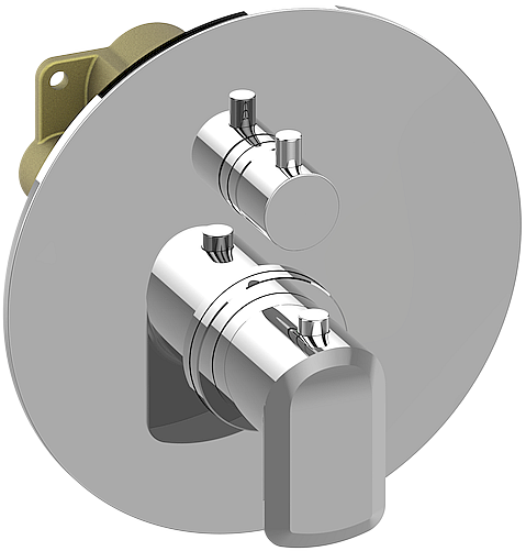 E-18037-LM61E-T 3/4” concealed thermostatic and diverter with 3 outlets - Trim only GRAFF Onda