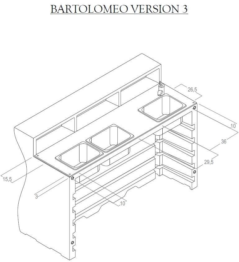 Plust Барная стойка из полиэтилена Bartolomeo sun-id-1399492 - Вид №10