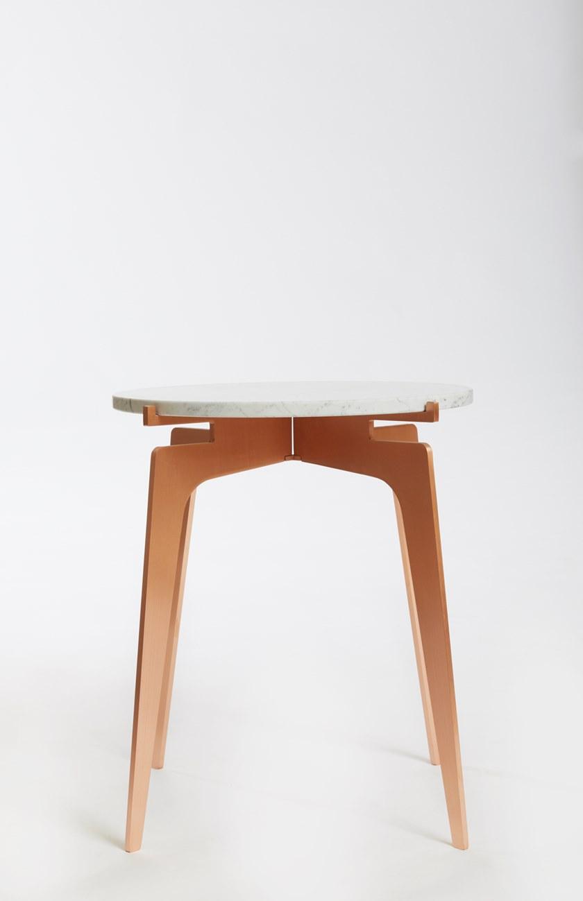 GABRIEL SCOTT Высокий круглый мраморный журнальный столик Prong sun-id-1449267 - Вид №2