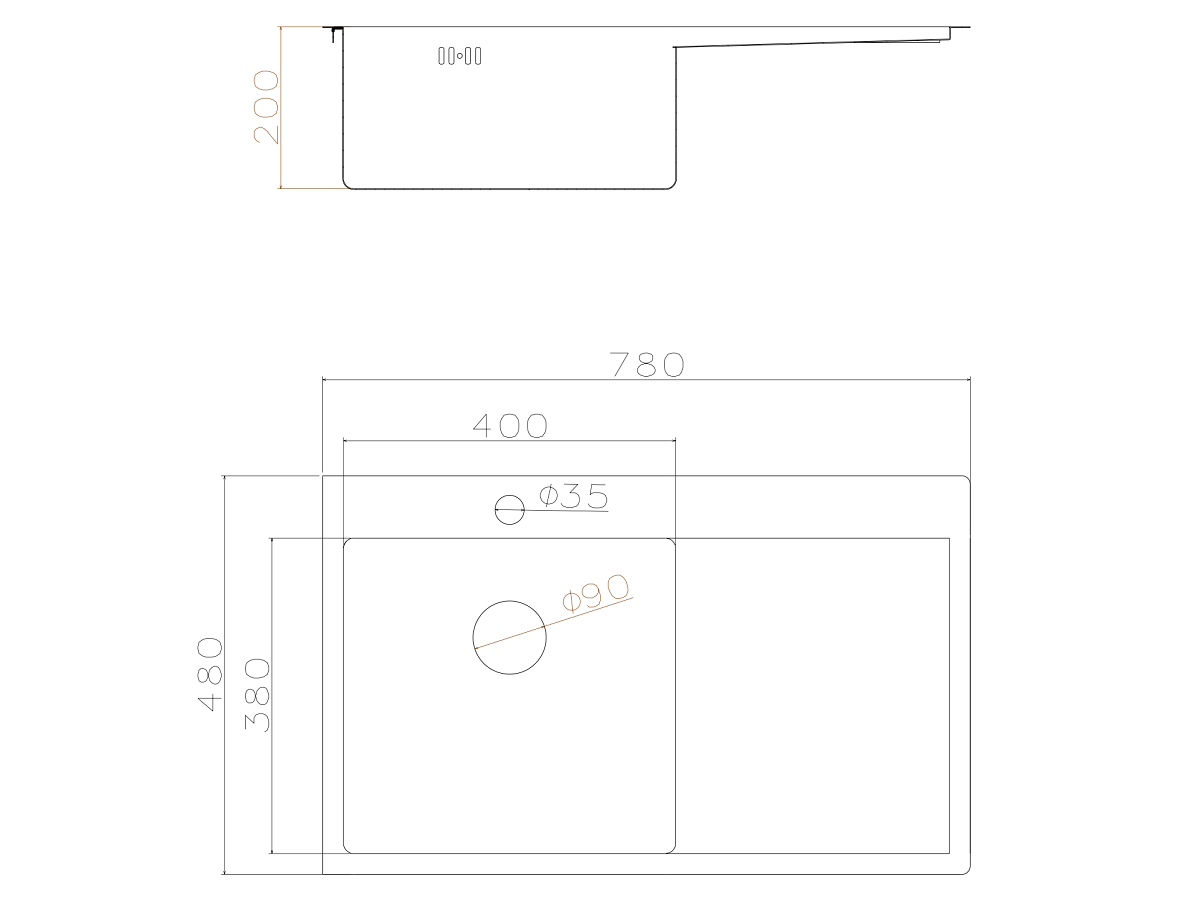 Мойка для кухни Fuse 780XL NAVAKO 13024 - Вид №2