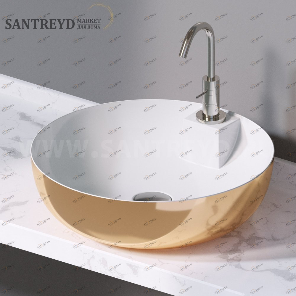 L605250 Накладная раковина на столешницу  круглая A. e T. Italia ELITE AeT ITALIA