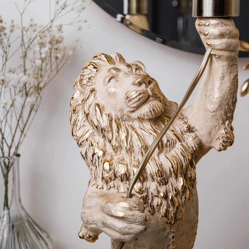 32144 Настольный светильник Лев Ричард Айвори BOGACHO 4627196596597 - Вид №2