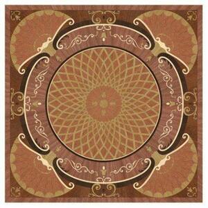 Художественный паркет Da Vinci Розетка 26-064 Дуб Селект (Гладкая) х1000диаметр мм.