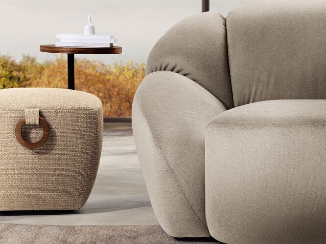 Тканевый диван с полуостровом Max Divani PANUMA ARCH-00112424 - Вид №6