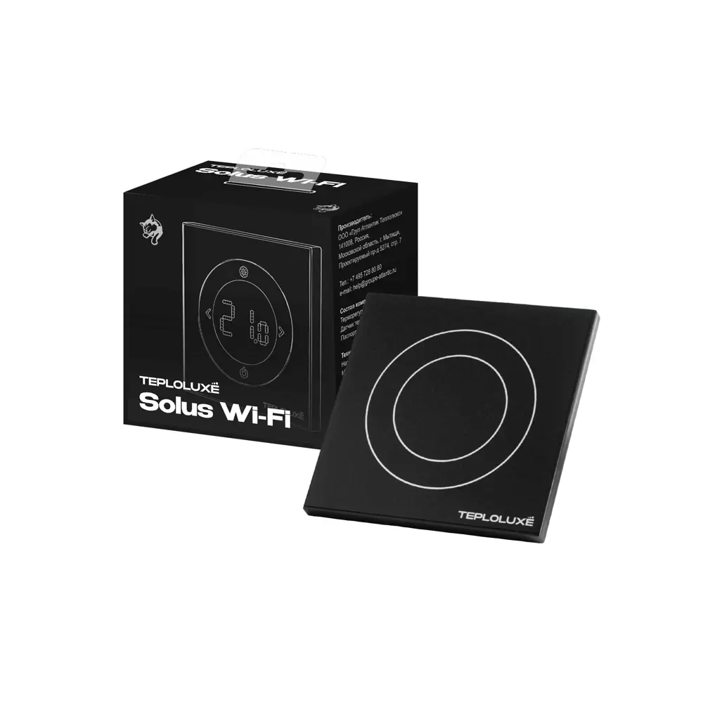 Терморегулятор для теплого пола Теплолюкс Solus сенсорный с Wi-Fi цвет черный STLM-2194980 - Вид №7