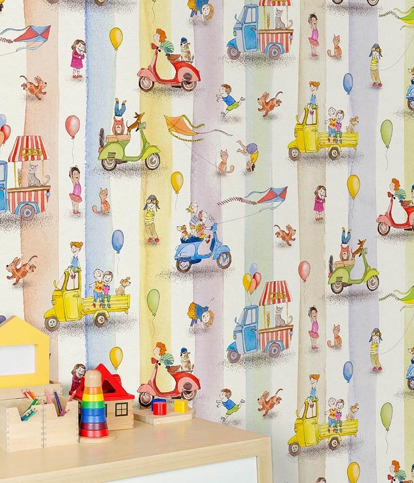 Wallpepper Group Нестареющие обои, без пвх, экологически чистые, моющиеся Naive sun-id-1346336 - Вид №2