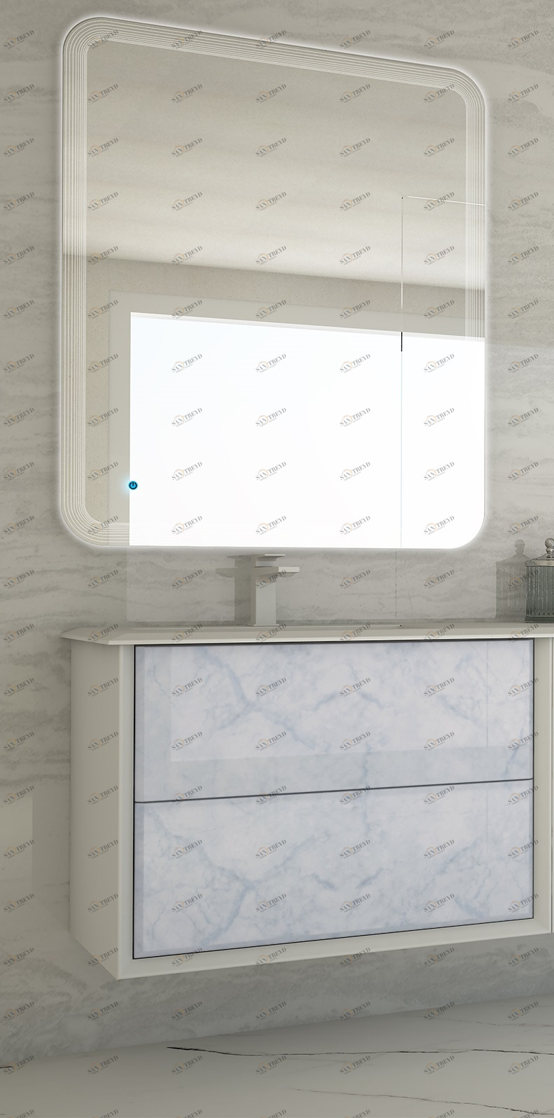 Мебель для ванной CEZARES BELLAGIO 70 Light Blue Stone