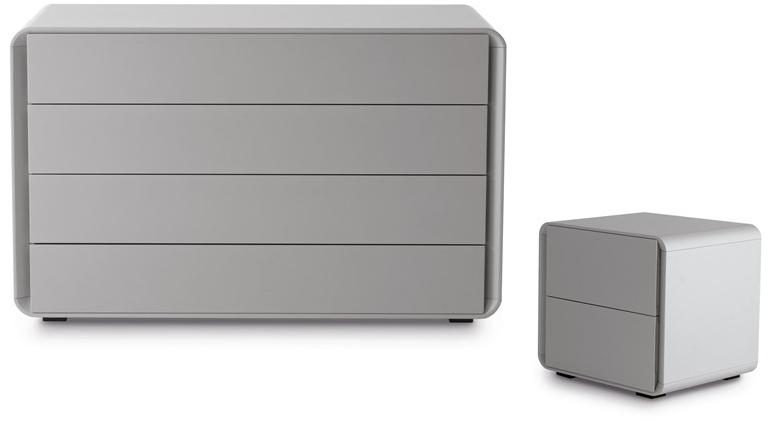 MisuraEmme Тумбочка прикроватная лакированная прямоугольная с ящиками Misuraemme sun-id-1374932 - Вид №3