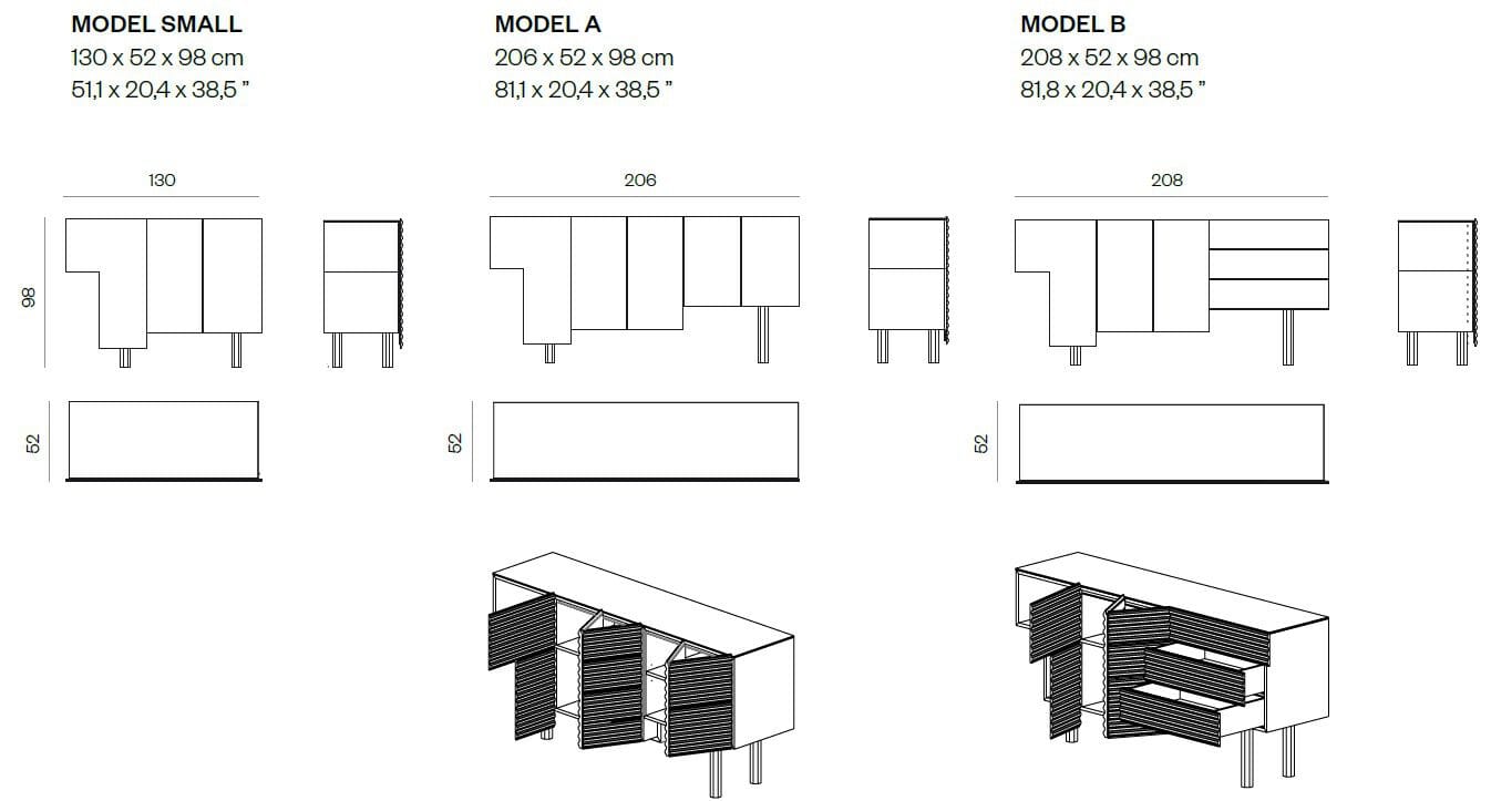Шкаф с ящиками BD Barcelona SHANTY ARCH-00040071 - Вид №10