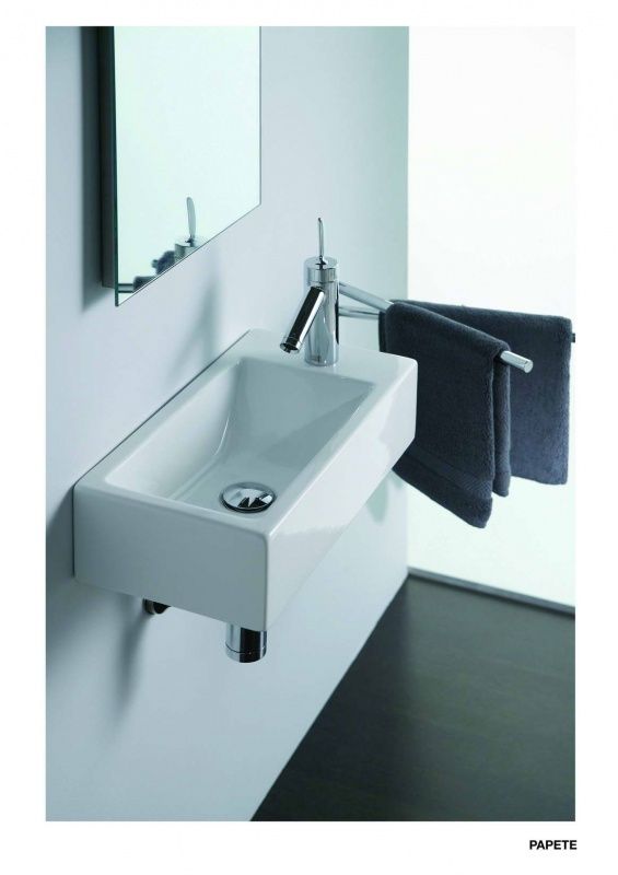 A010 Накладная раковина на столешницу  прямоугольная Neroceramica BASINS