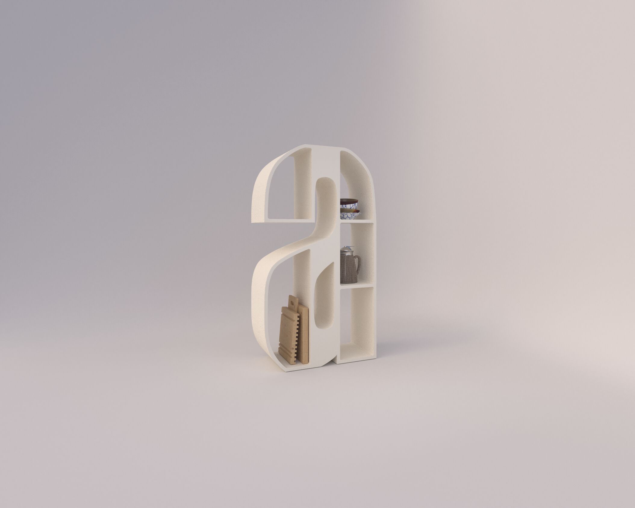 Мебель контейнеры в бетонной конструкции Voltan 555 ARCH-00021949 - Вид №59