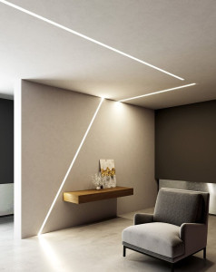 Встраиваемый профиль стены и потолка для гипсокартона