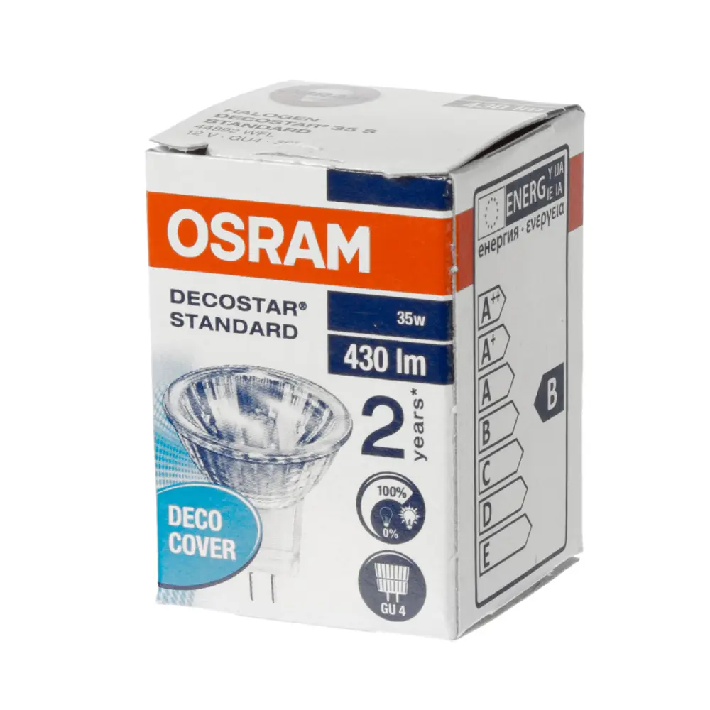 Лампа галогенная Osram спот GU4 35 Вт 12 В свет тёплый белый 14226043 STLM-2169016  - Вид №1